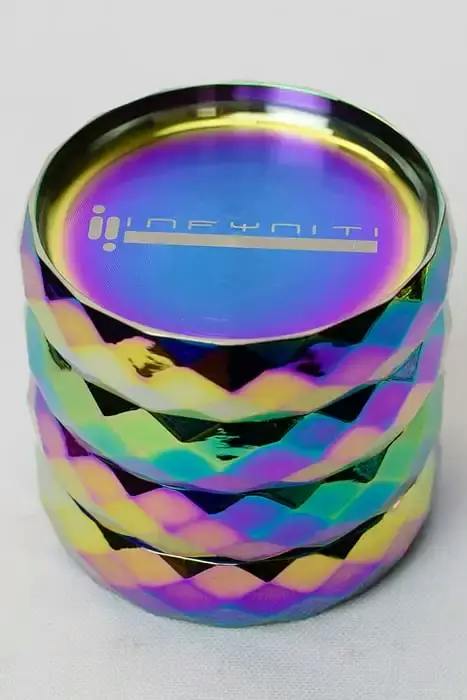 Infyniti 4 parts metal herb grinder - Rainbow