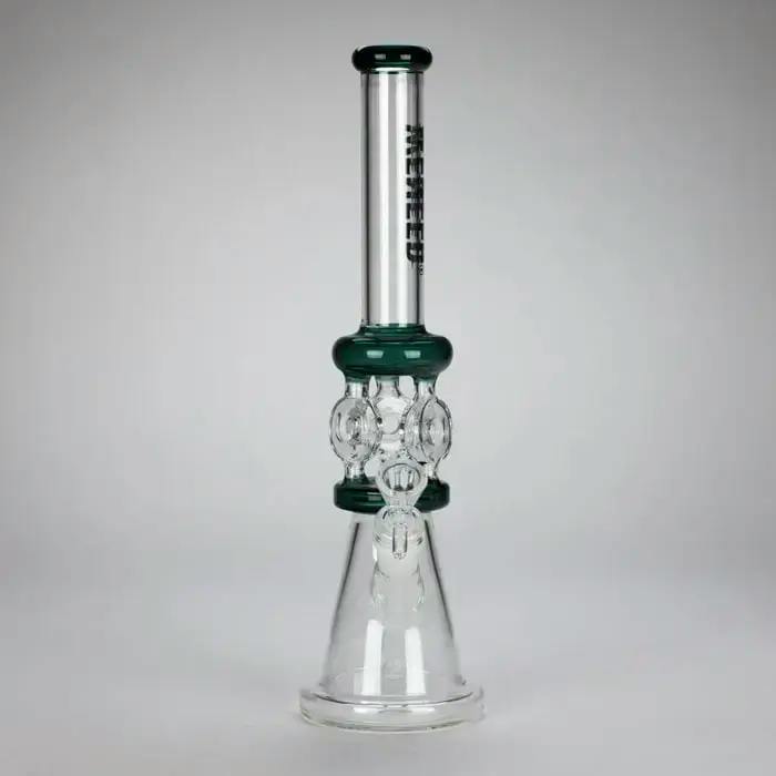 WENEED 13" GemPerc Glass Bong Black