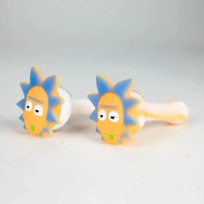 4.5" Cartoon Silicone Hand Pipe with Glass Bowl