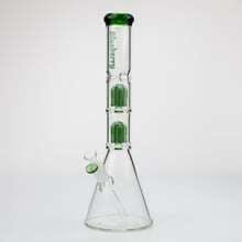 Blueberry-15 inch Double Tree Perc Beaker (Green)