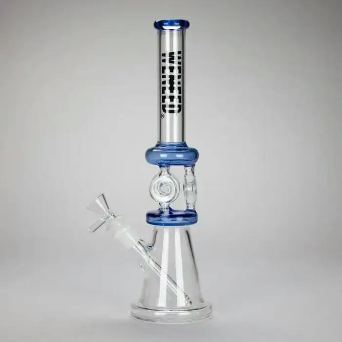 13" GemPerc Glass Bong Blue