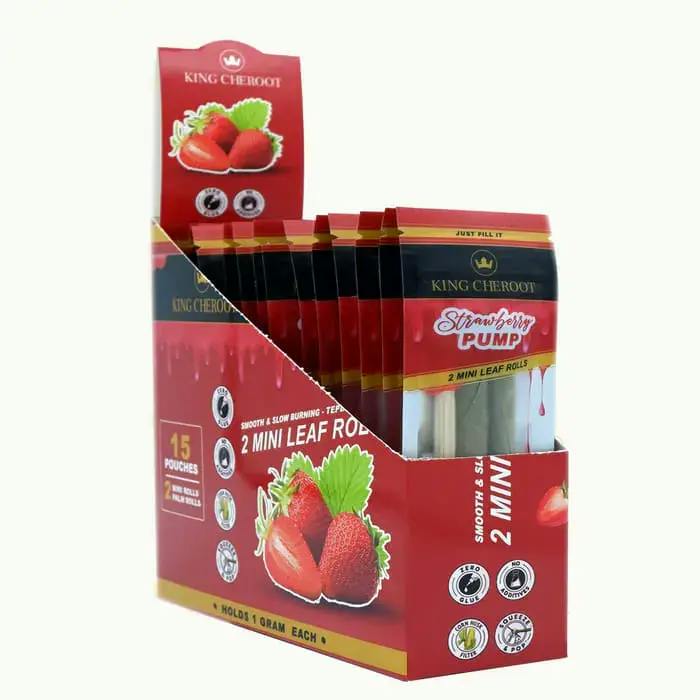 King Cheroot | Cordia Palm Leaf Roll - Mini (Strawberry)