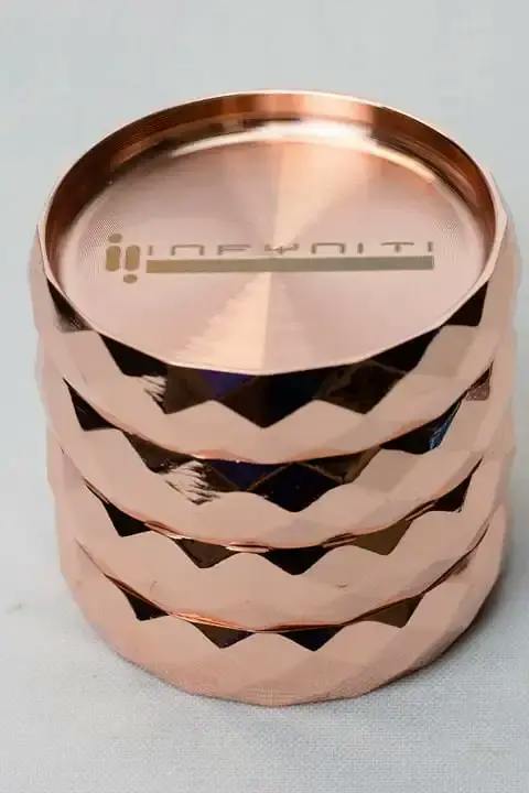 Infyniti 4 parts metal herb grinder - Rose Gold