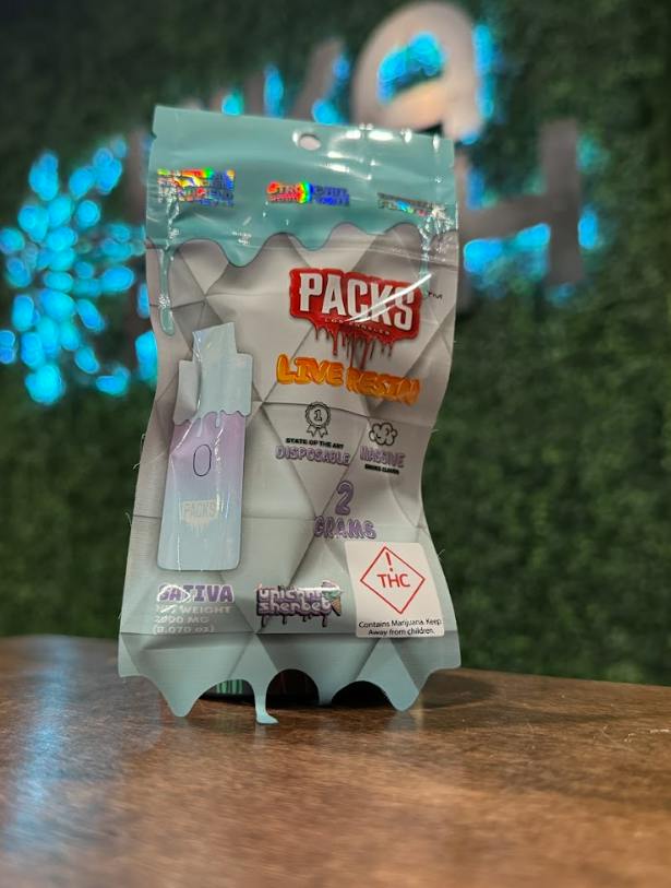 Packs Pods - Live Resin Disposable - 2000mg - Unicorn Sherbert