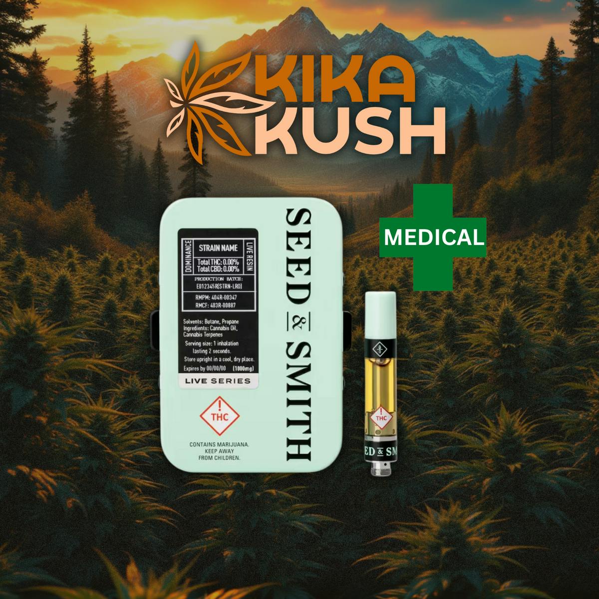 Seed & Smith - Live Resin Cartridge - 1000mg - Terp Daddy (H)