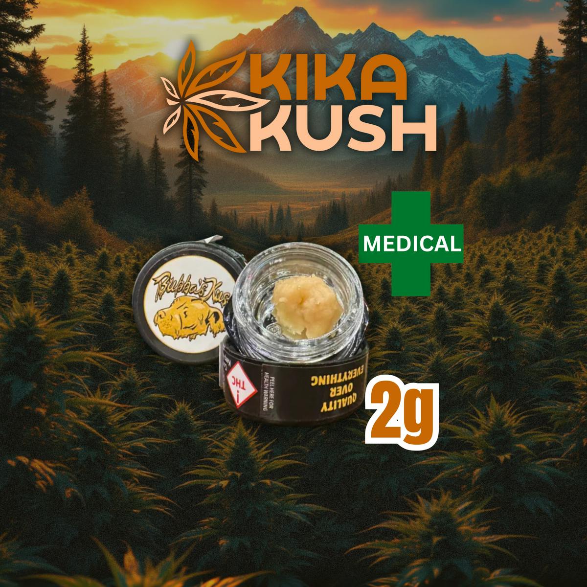 Bubba's Kush - 2g Live Rosin - Melon Funk