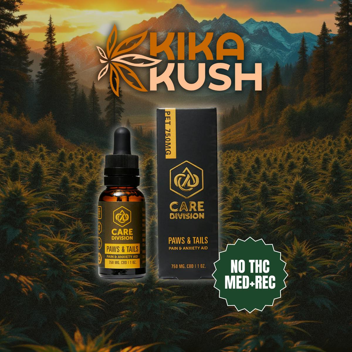 Care Division - CBD Tincutre - Paws & Tails - 750mg CBD