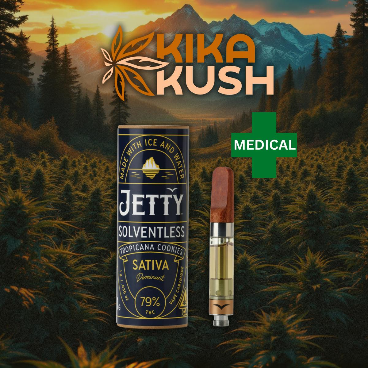 Jetty Extracts - Rosin Cartridge - 1000mg - Berry Glaze (H)