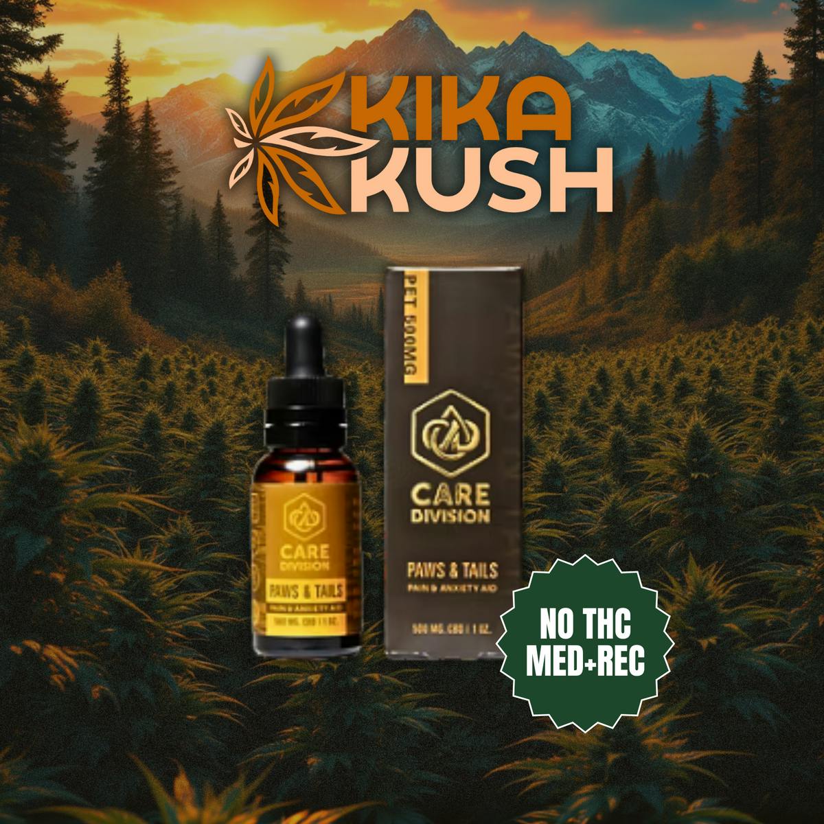 Care Division - CBD Tincutre - Paws & Tails - 500mg CBD