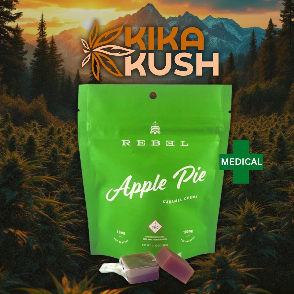 Rebel - Caramels - Apple Pie 1000mg