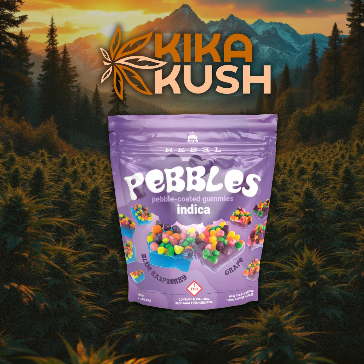 Pebbles - Gummies - REC - Indica 100mg