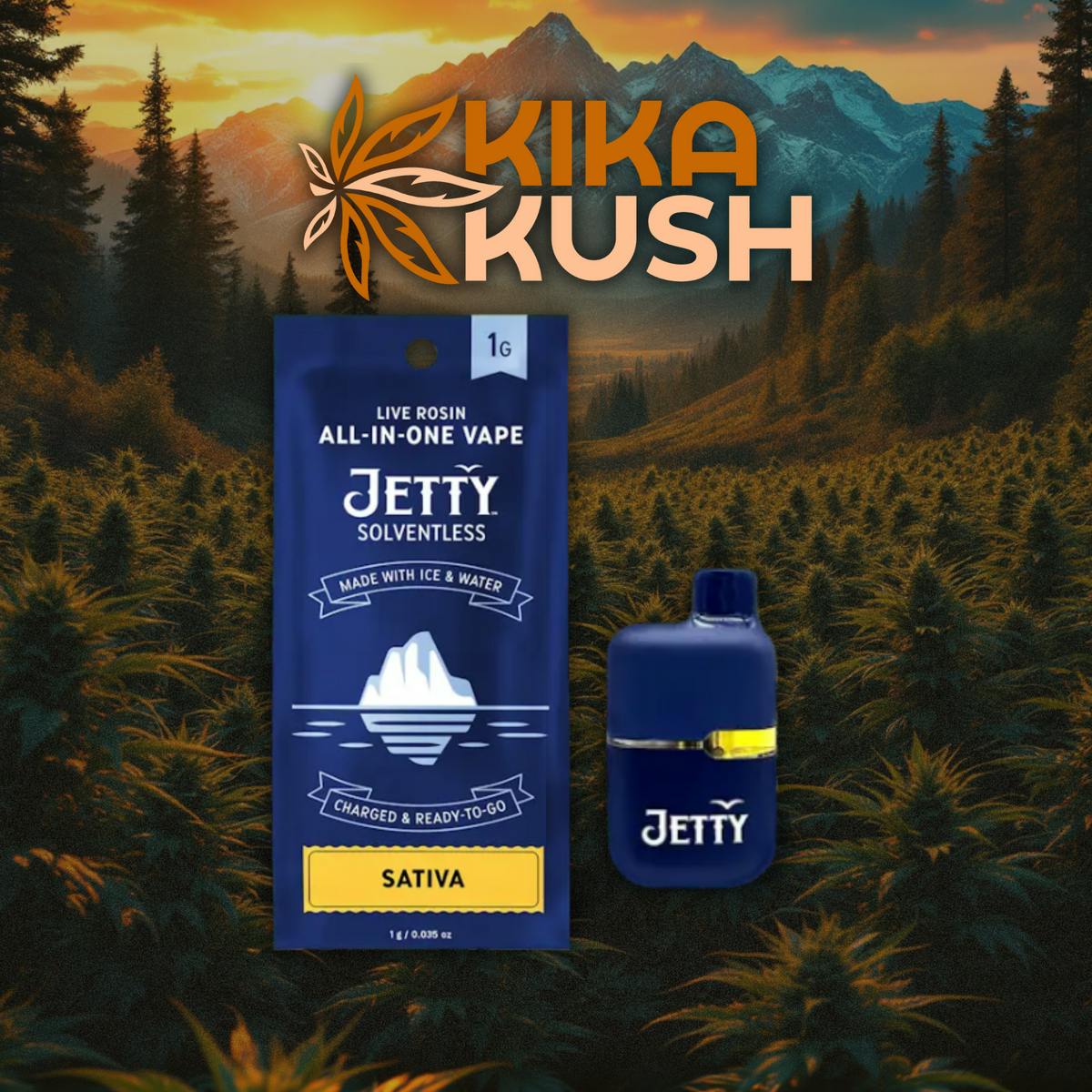 Jetty Extracts - Rosin Disposable - 1g - REC - Crimson Sunrise (S)