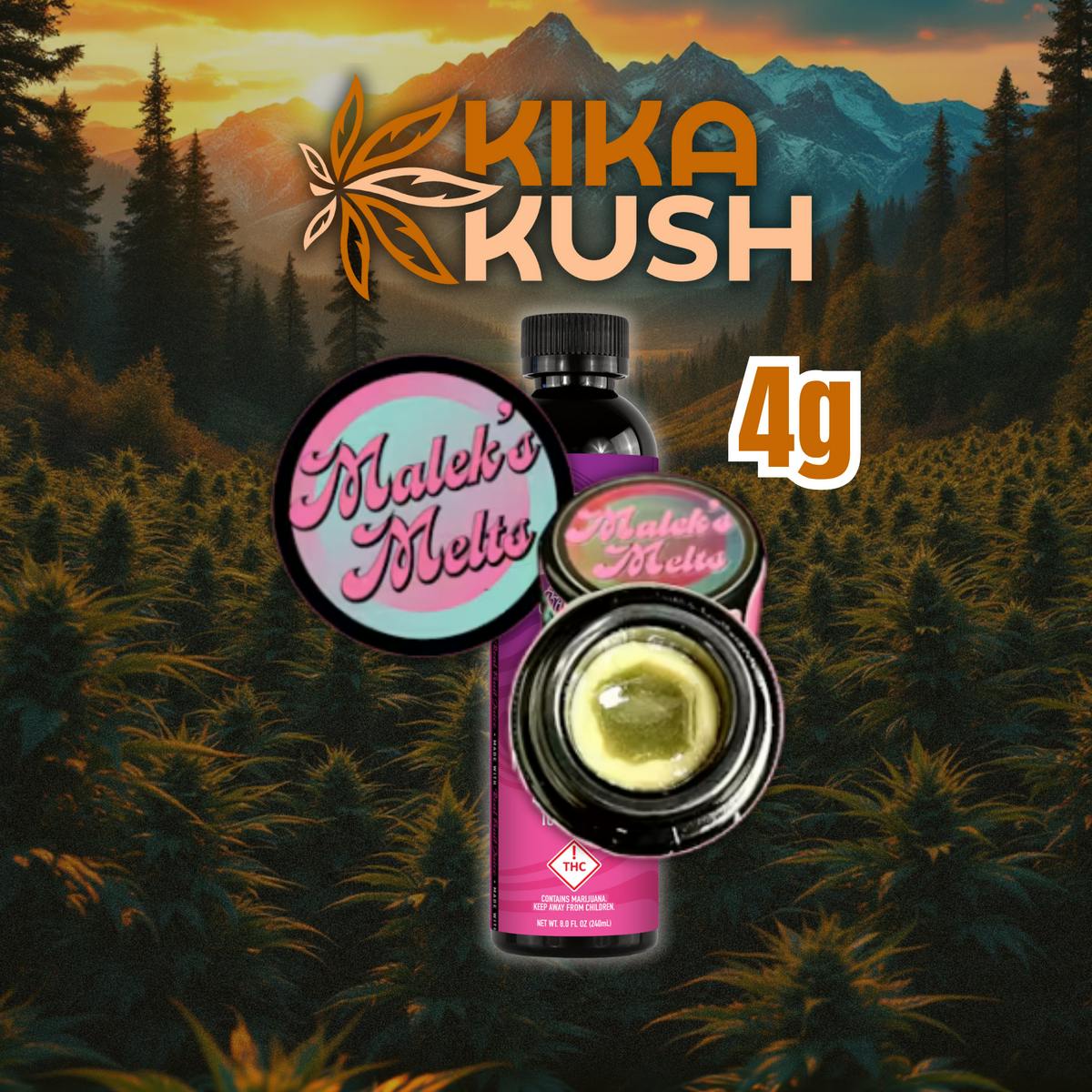 Malek Melts - MM Rosin Bucket - 4g - REC - Panda Puffs (I/H)