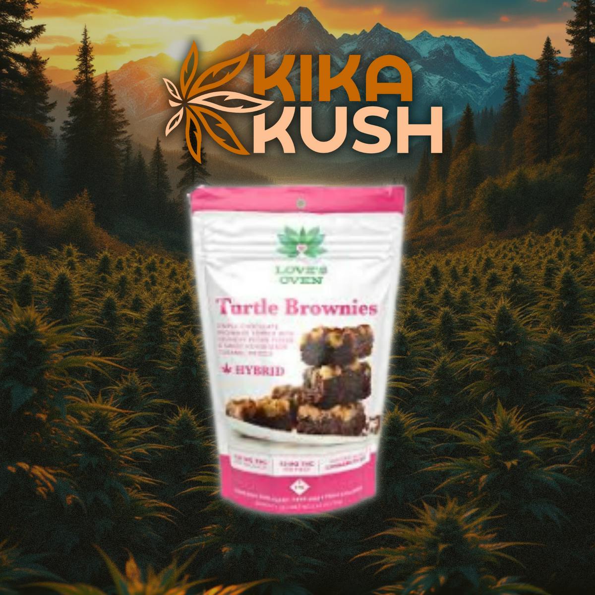 Love's Oven - Baked Goods - 100mg - REC - Turtle Brownies (H)