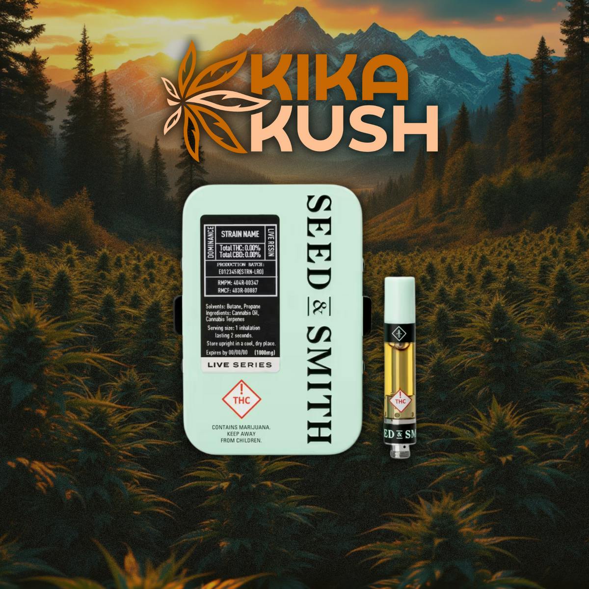 Seed & Smith - True Live Resin Cartridge - 1g - REC - Apricot Chem (H)