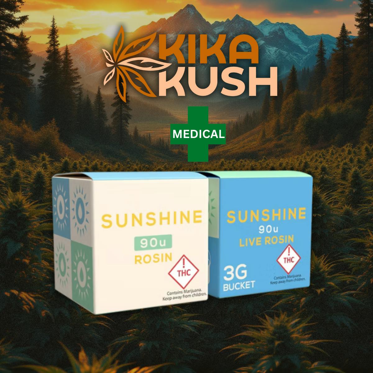 Sunshine Extracts - 90u Live Rosin - Dark Matter