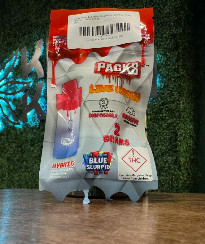 Packs Pods - Live Resin Disposable - 2000mg - Blue Slurpie
