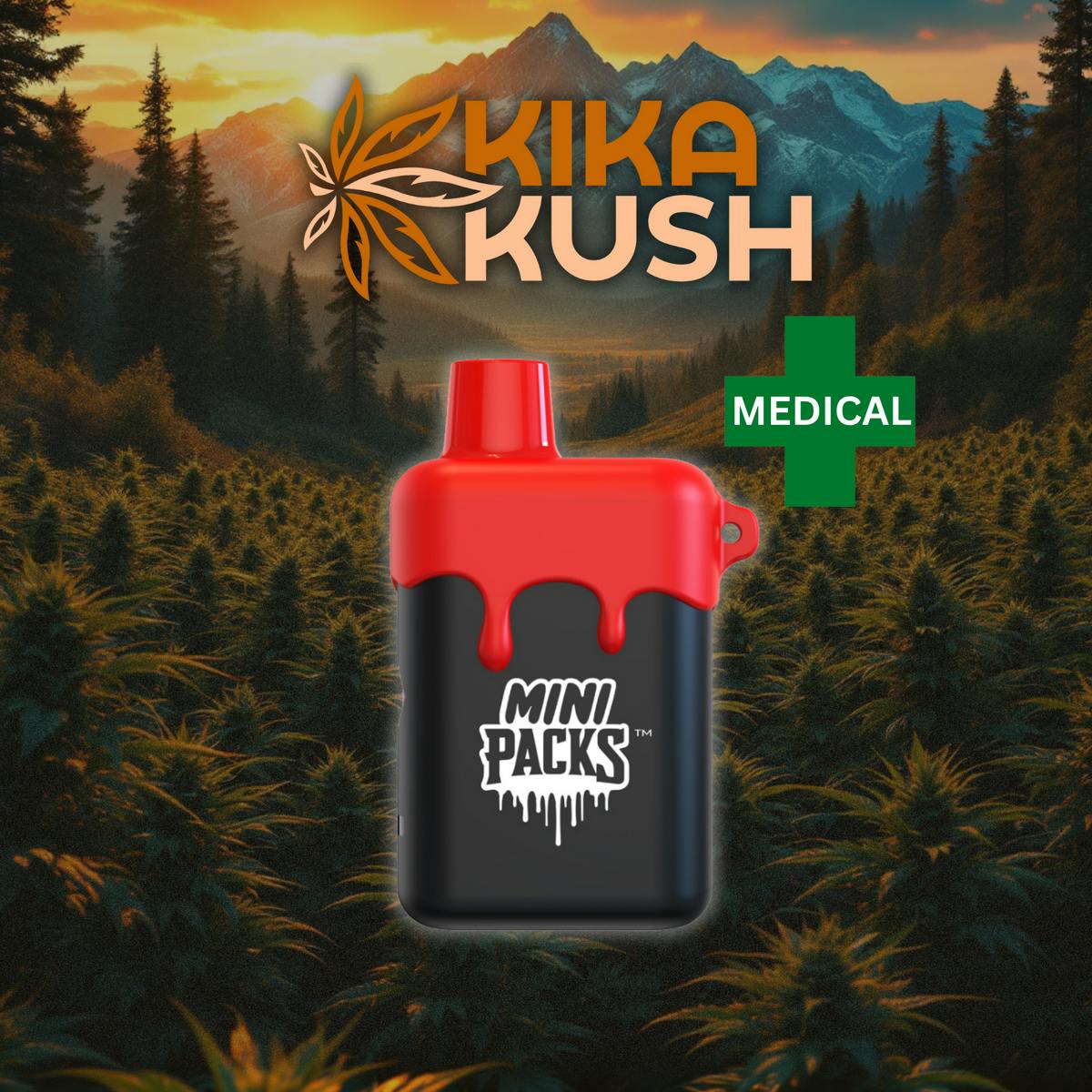 Mini Packs Pods - Disposable - 1000mg - Black Cherry Gelato (I)