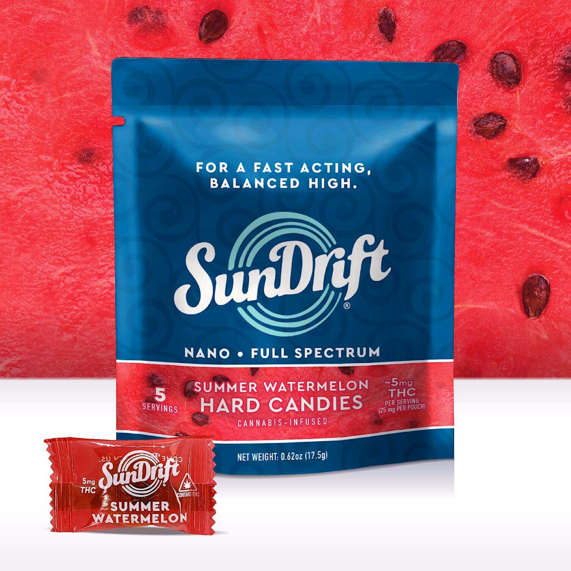 Summer Watermelon Hard Candies 5MG 5PK- SunDrift