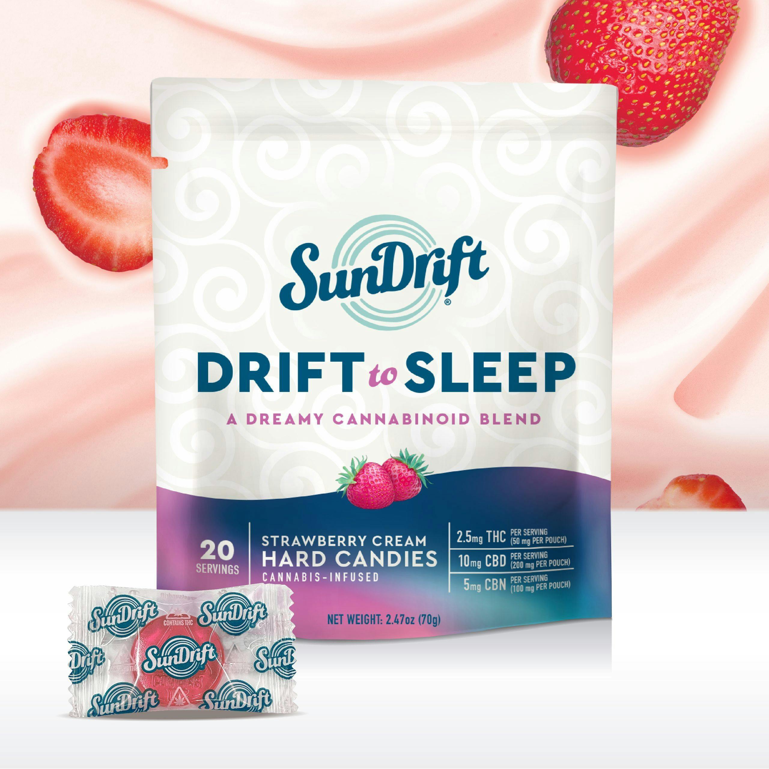 Strawberry Cream Hard Candies-THC,CBD, CBN-SunDrift