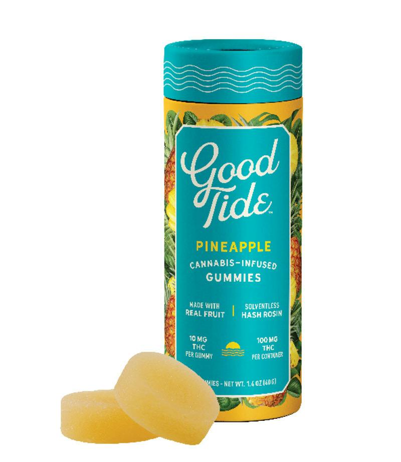 Pineapple -GOOD TIDE- 100MG Rosin Gummies