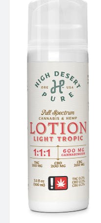 High Desert Pure | 1:1 Light Tropic | Lotion | 604mg