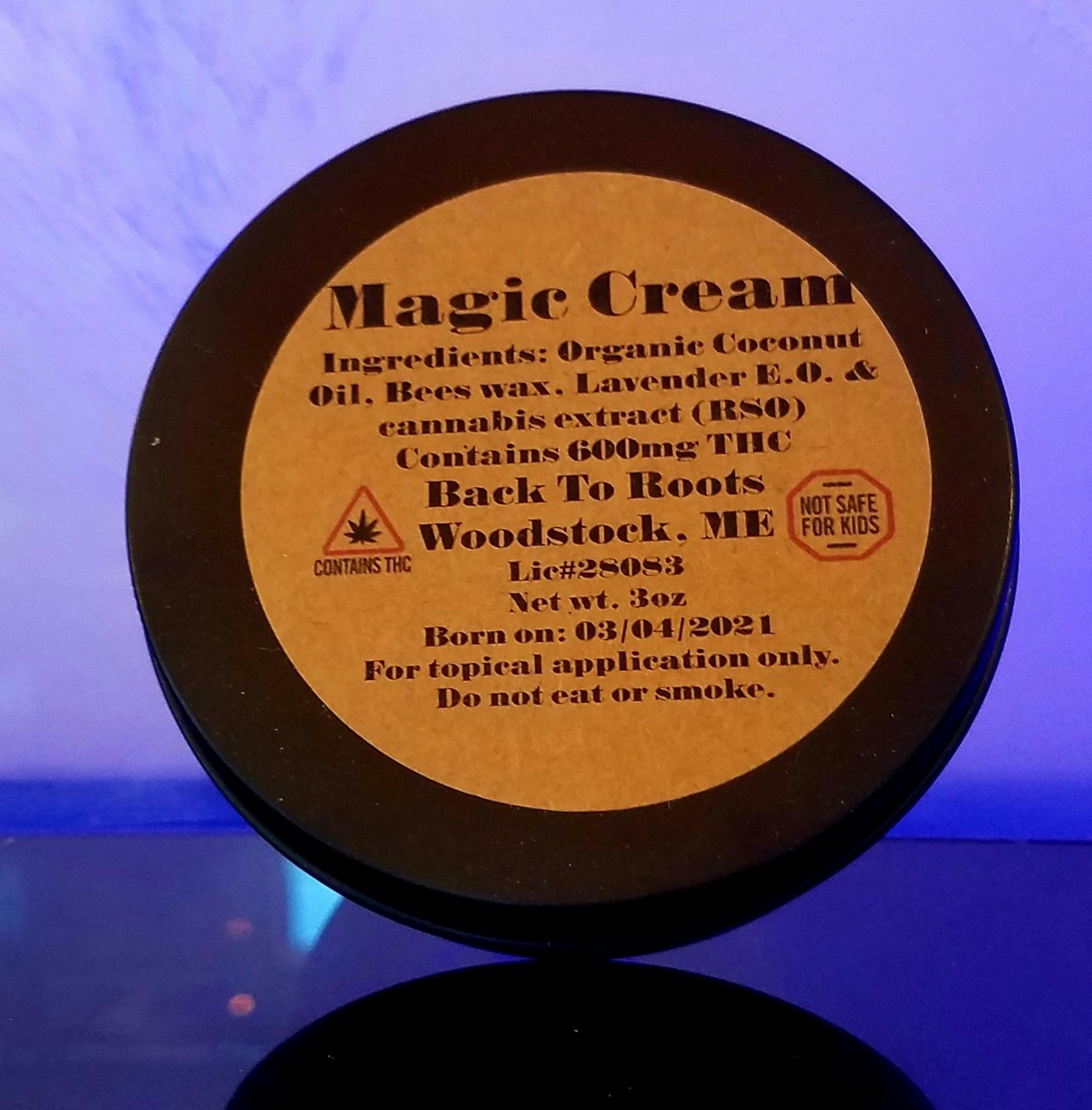 Back to Roots - THC Magic Cream - Lavender 600mg
