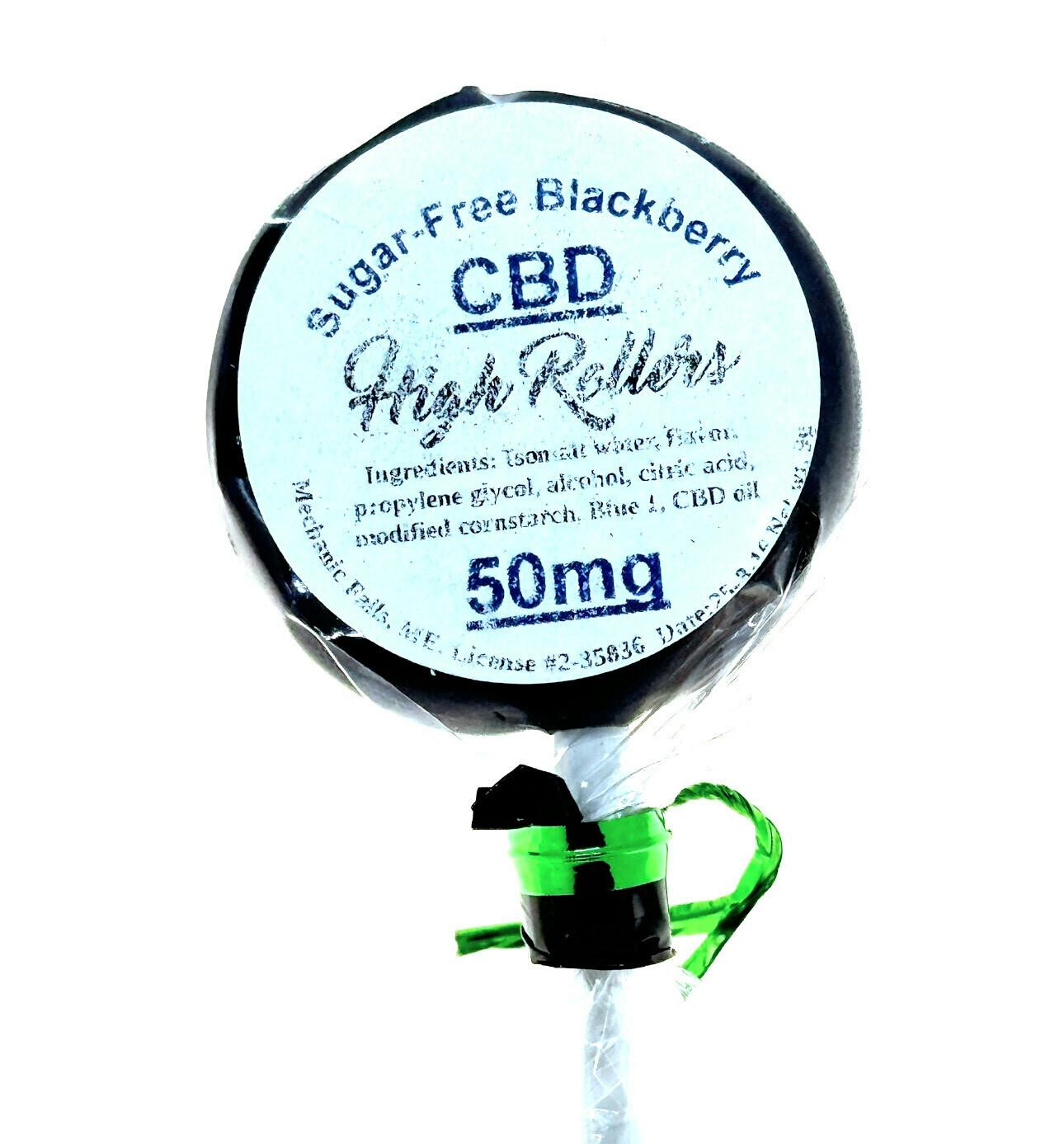 High Rollers - CBD lollipops - SF Blackberry CBD - 50mg