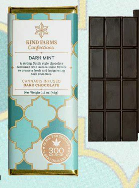Kind Farms - Bar - Mint - Dark Chocolate - 300mg