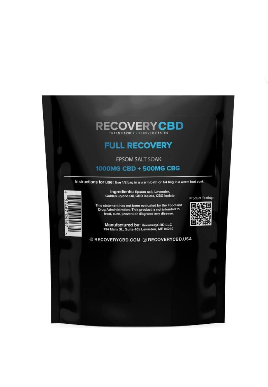 Recovery CBD - Salts - Lavender Bath Soak - 1000mg
