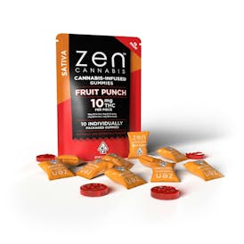 Zen - Fruit Punch Sativa Gummies 100mg