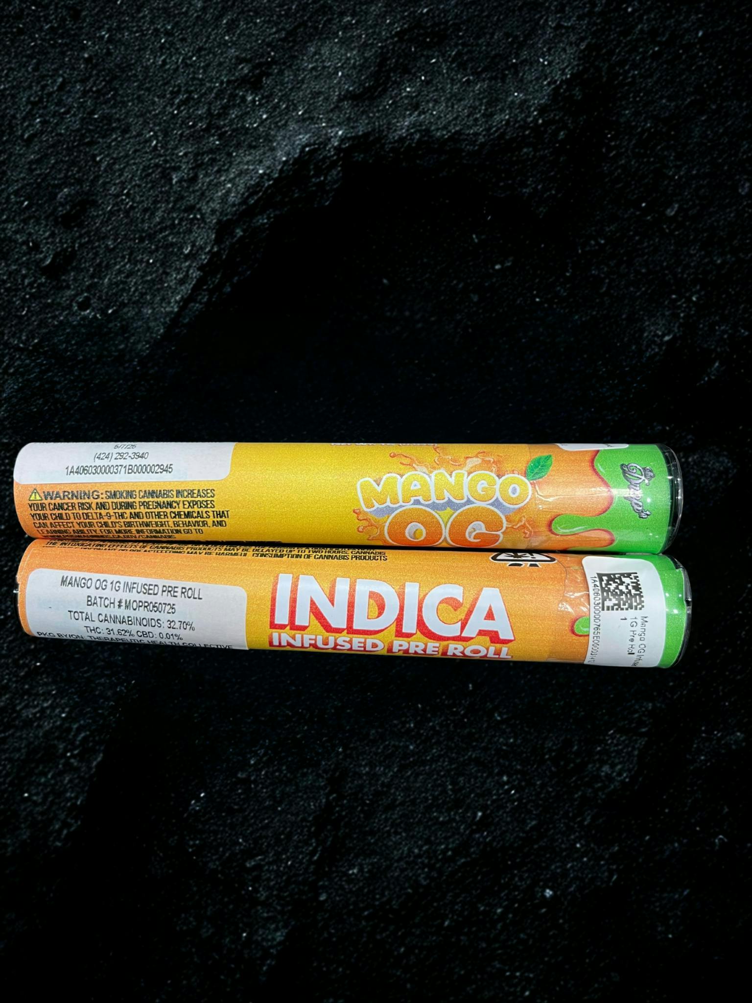 The Drop LA - Mango OG Infused 1G Pre Roll at Exclusive Caregivers