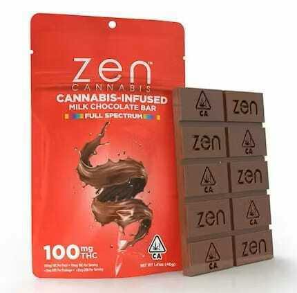 Milk Chocolate Bar by Zen Cannabis