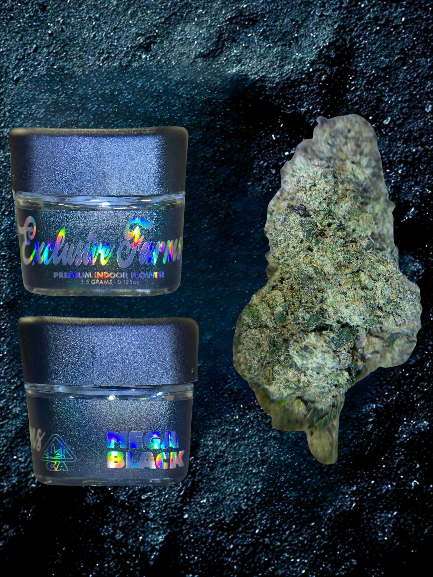 Exclusive Farms - Mega Black 3.5G Jar - 3.5 items