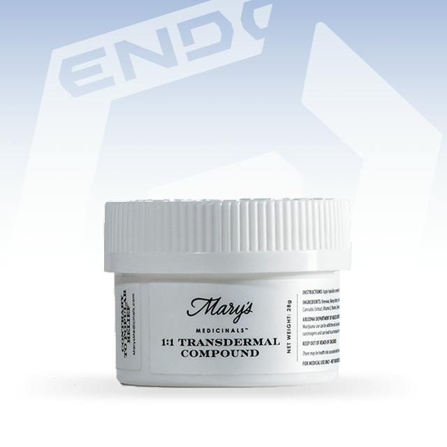 MARY'S MEDICINALS | 1:1 THC:CBD TRANSDERMAL COMPOUND | 1000MG