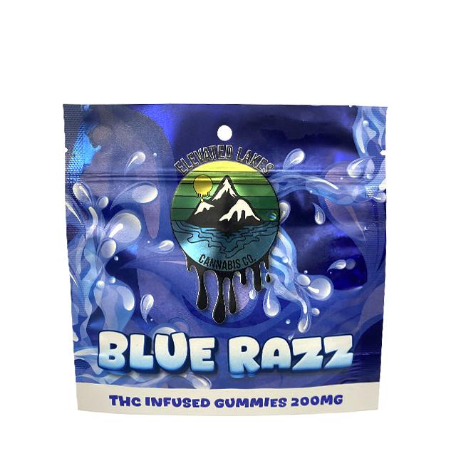 ELEVATED LAKES CANNABIS CO. | BLUE RASPBERRY GUMMIES | 200MG