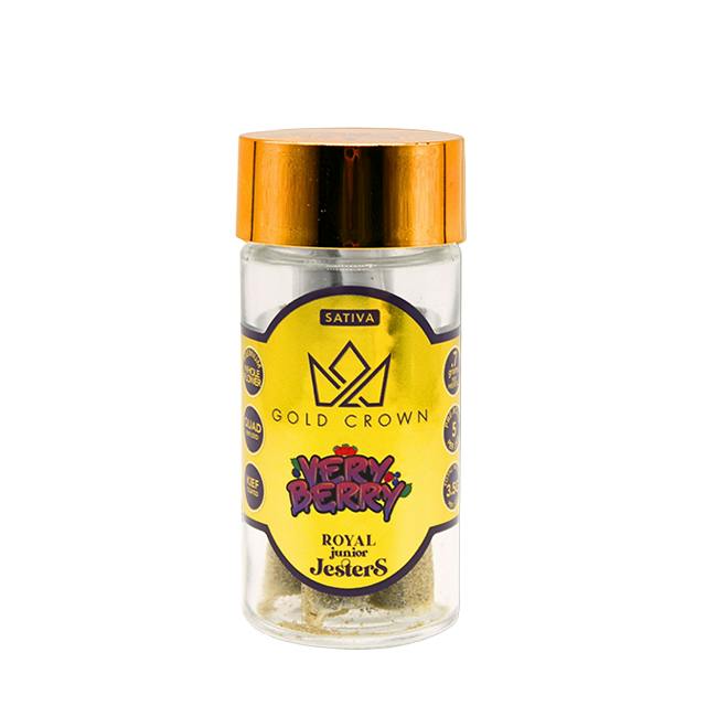 GOLD CROWN | VERY BERRY ROYAL JUNIOR'S JESTERS 0.5G 5 PACK | PREROLL | 3.5G