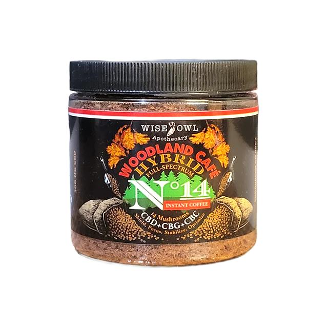 WISE OWL | CBD+CBG+CBC NO.14 MUSHROOM BLEND | INSTANT COFFEE | 300MG