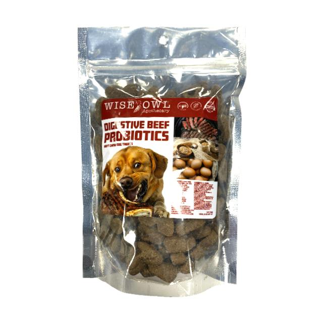 WISE OWL | DOG TREATS LARGE BAG BEEF PROBIOTIC | 400MG