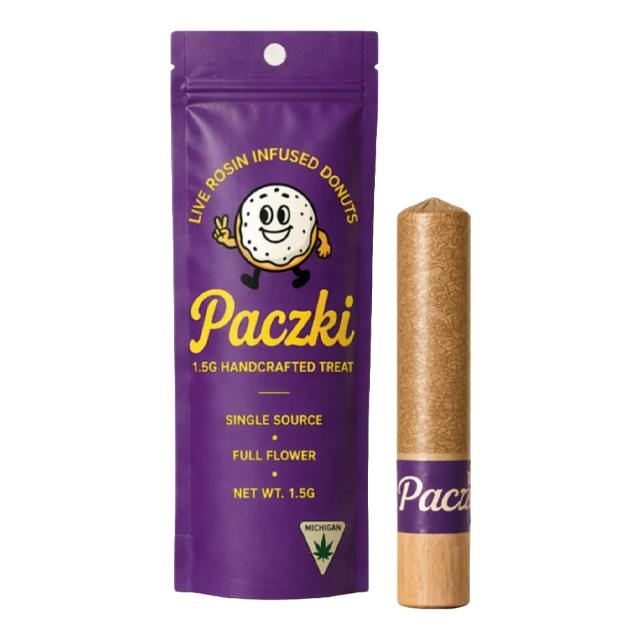 PACZKI | SUPER LEMON HAZE X HYPNOSTANK LIVE ROSIN INFUSED DONUT | PREROLL | 1.5G
