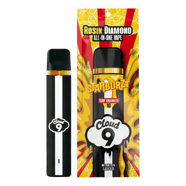 CLOUD 9 | STARBURZT ROSIN & DIAMONDS ALL-IN-ONE | 1G