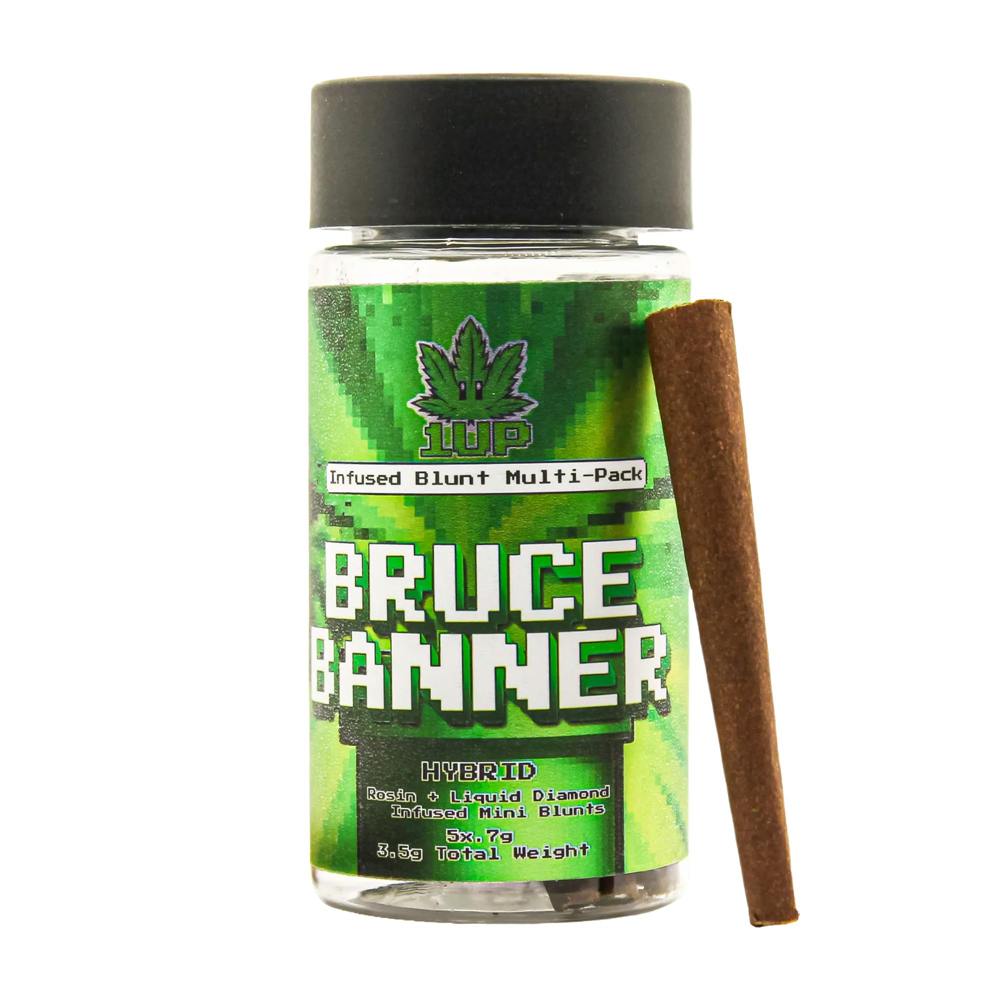 1UP | BRUCE BANNER INFUSED MINI BLUNTS 5PK | PREROLL | 3.75G
