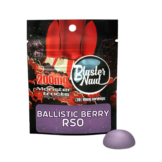 MONSTER XTRACTS | BALLISTIC BERRY BLASTERNAUT RSO GUMMY | 200MG