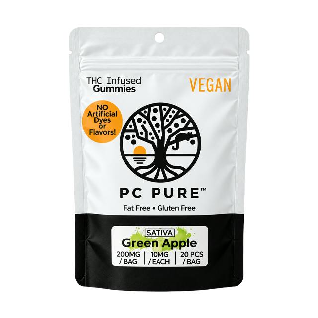 PC PURE | GREEN APPLE GUMMIES | 200MG