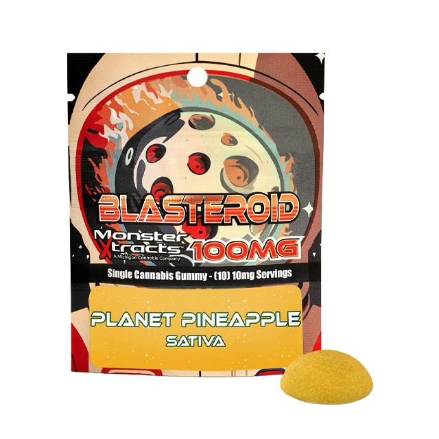 MONSTER XTRACTS | PLANET PINEAPPLE BLASTEROID GUMMY | 100MG