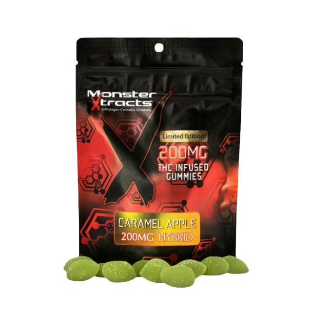 MONSTER XTRACTS | CARAMEL APPLE GUMMIES | 200MG