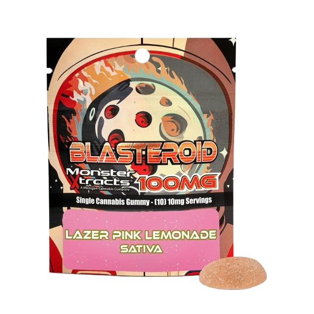 MONSTER XTRACTS | LAZER PINK LEMONADE BLASTEROID GUMMY | 200MG
