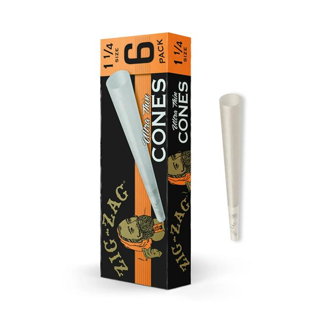 ZIG ZAG | ZIG ZAG ULTRA THIN 1 1/4 6PK CONES