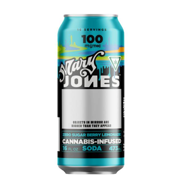 MARY JONES | BERRY LEMONADE ZERO SUGAR SODA | 100MG