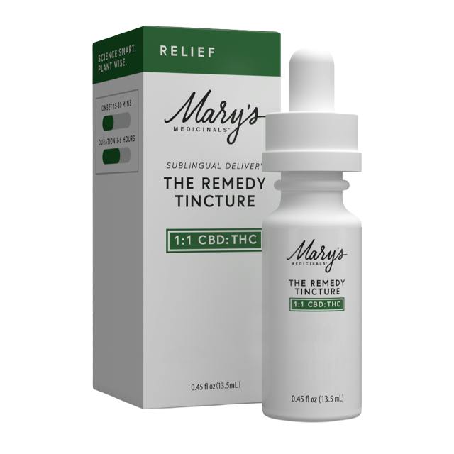 MARY'S MEDICINALS | THE REMEDY RELIEF TINCTURE | 1:1 THC:CBD 200MG:200MG